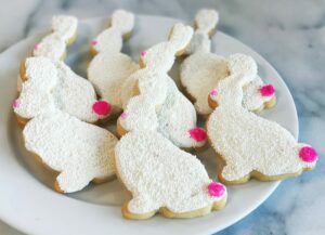 Frosted Easter Cookies - Bunny Rabbit