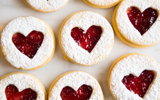 Raspberry Linzer Cookies