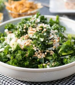 Kale & Brussels Sprouts Salad
